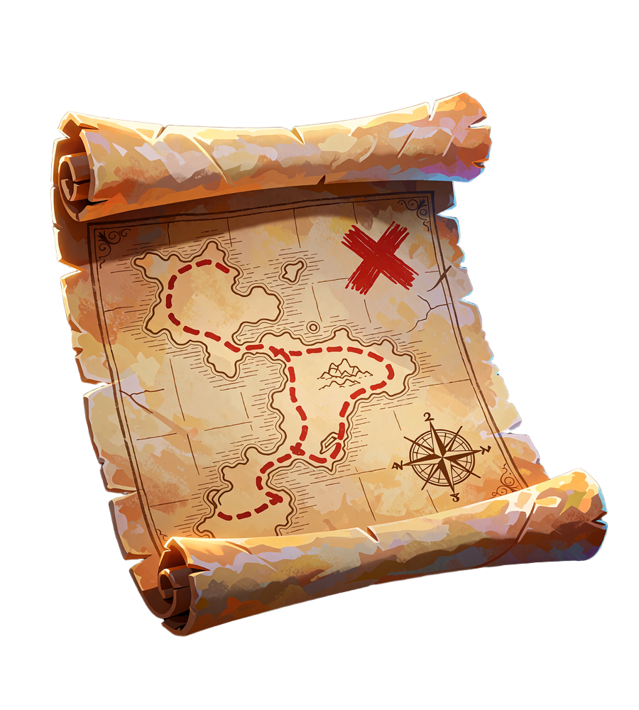 Kr&oslash;llet skattekort med stiplet rute og r&oslash;dt kryds - symbol for de ugentlige reloads hos Smash Casino